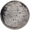 Silver One Rupee Coin of Vicroria Queen of Calcutta Mint of 1862.