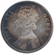 Silver One Rupee Coin of Victoria Queen of Calcutta Mint of 1862.