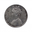 Silver One Rupee Coin of Victoria Queen of Bombay Mint of 1862.