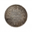 Silver One Rupee Coin of Victoria Queen of Bombay Mint of 1862.