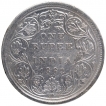 Silver One Rupee Coin of Victoria Queen of Bombay Mint of 1862.