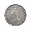 Silver One Rupee Coin of Victoria Queen of Bombay Mint of 1862.