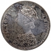 Silver One Rupee Coin of Victoria Queen of Bombay Mint of 1874.