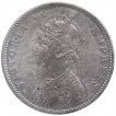 Silver One Rupee Coin of Victoria Empress of Bombay Mint of 1880.