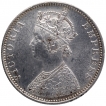 Silver One Rupee Coin of Victoria Empress of Bombay Mint of 1888.