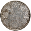 Silver One Rupee Coin of Victoria Empress of Bombay Mint of 1890.