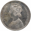 Silver One Rupee Coin of Victoria Empress of Bombay Mint of 1891.