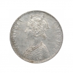 Silver One Rupee Coin of Victoria Empress of Bombay Mint of 1892.