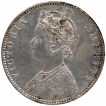 Silver One Rupee Coin of Victoria Empress of Bombay Mint of 1893.