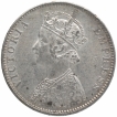 Silver One Rupee Coin of Victoria Empress of Bombay Mint of 1898.