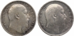 Silver One Rupee Coins of King Edward VII of Bombay Mint of 1903.