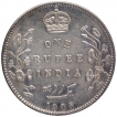 Silver One Rupee Coin of King Edward VII of Bombay Mint of 1905.