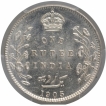 Silver One Rupee Coin of King Edward VII of Bombay Mint of 1905.