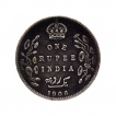 Silver One Rupee Coin of King Edward VII of Calcutta Mint of 1906.