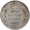 Silver One Rupee Coin of King Edward VII of Bombay Mint of 1907.