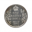 Silver One Rupee Coin of King Edward VII of Calcutta Mint of 1908.