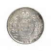 Silver One Rupee Coin of King Edward VII of Calcutta Mint of 1910.