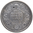 Silver One Rupee Coin of King George V of Calcutta Mint of 1915.