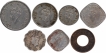 Lot of Seven Coins of King George VI of Bombay and Calcutta Mint of 1947.