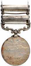 Silver Medal of King George V of India General Service.