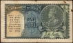 One Rupee Note of King George V Signed by J.W. Kelly of 1935.