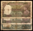 Set of Five Rupees Bank Notes of King George VI signed by J.B. Taylor and C.D. Deshmukh.