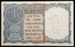 One Rupee Bank Note signed by K.G. Ambegaonkar of 1951.