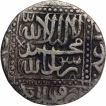 Silver One Rupee Coin of Akbar of Ahmadabad Dar ul Saltana Mint.