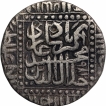 Silver One Rupee Coin of Akbar of Ahmadabad Dar ul Saltana Mint.