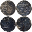 Silver One Rupee Coins of Sikandar Jah of Farkhanada Bunyad Hyderabad Mint of Hyderabad.