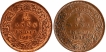 Copper One Twelfth Anna Coins of King Edward VII of Calcutta Mint of 1905.