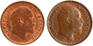 Copper One Twelfth Anna Coins of King Edward VII of Calcutta Mint of 1905.