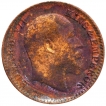 Bronze One Twelfth Anna Coin of King Edward VII of Calcutta Mint of 1909.