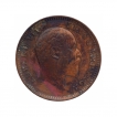 Copper One Quarter Anna Coin of King Edward VII of Calcutta Mint of 1906.