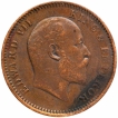 Bronze One Quarter Anna Coin of King Edward VII of Calcutta Mint of 1906.