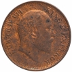 Bronze One Quarter Anna Coin of King Edward VII of Calcutta Mint of 1907.