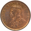 Bronze One Quarter Anna Coin of King George V of Calcutta Mint of 1919.