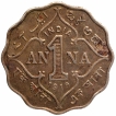 Cupro Nickel One Anna Coin of King George V of  Bombay Mint of 1919.