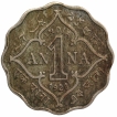 Cupro Nickel One Anna Coin of King George V of Calcutta Mint of 1928.