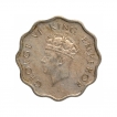 Cupro Nickel One Anna Coin of King George VI of Calcutta Mint of 1940.