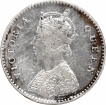 Silver Two Annas Coin of Victoria Queen of Calcutta Mint of 1862.