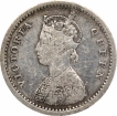 Silver Two Annas Coin of Victoria Queen of Bombay Mint of 1874.