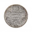 Silver Two Annas Coin of Victoria Empress of Bombay Mint of 1877.