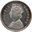 Silver Two Annas Coin of Victoria Empress of Bombay Mint of 1890.