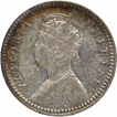 Silver Two Annas Coin of Victoria Empress of Calcutta Mint of 1898.