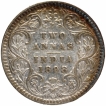 Silver Two Annas Coin of Victoria Empress of Calcutta Mint of 1898.