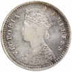 Silver Two Annas Coin of Victoria Empress of Bombay Mint of 1900.