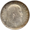 Silver Two Annas Coin of King Edward VII of Calcutta Mint of 1904.