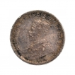 Silver Two Annas Coin of King George V of Calcutta Mint of 1911.