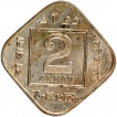 Cupro Nickel Two Annas Coin of King George V of Calcutta Mint of 1933.